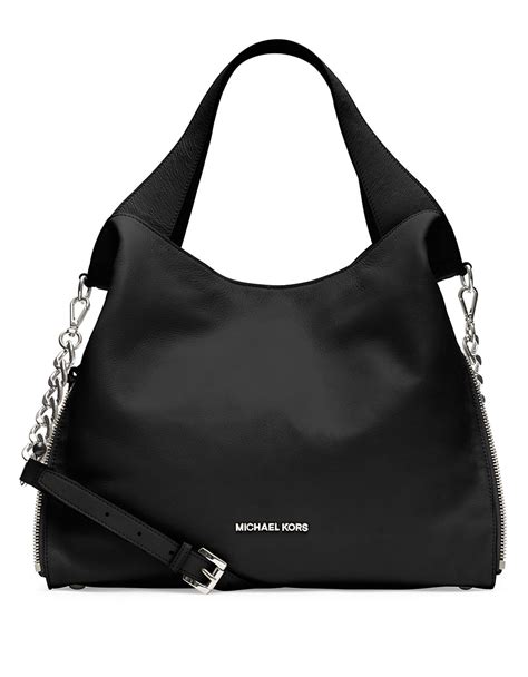 michael kors devon large shoulder tote black|michael kors color block tote.